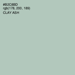 #B2C8BD - Clay Ash Color Image